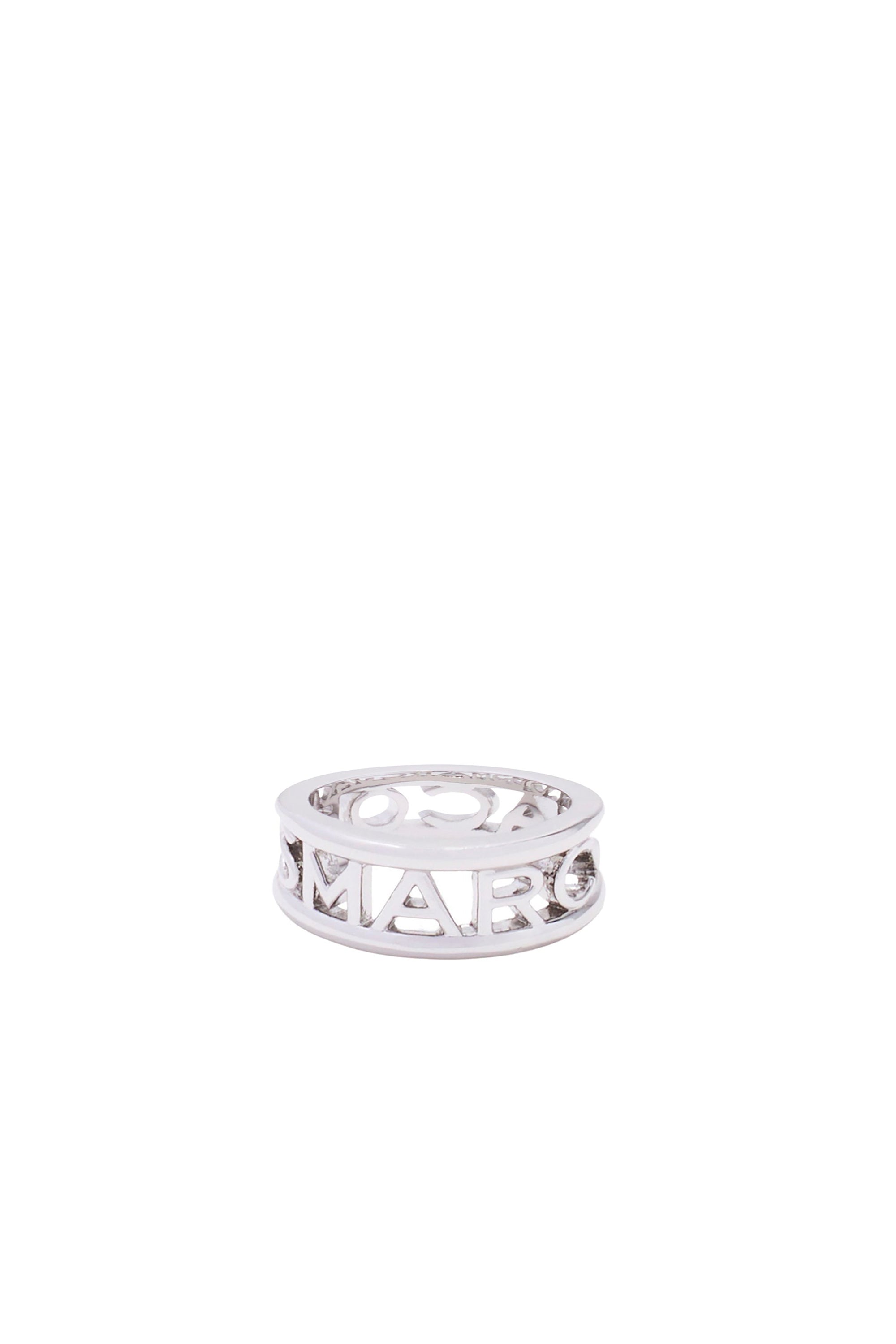 Brass logo ring - Silver