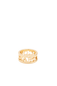 Bague à logo en laiton - Gold