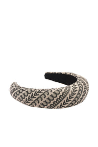 Bandeau Monogram rigide - Natural Jacquard