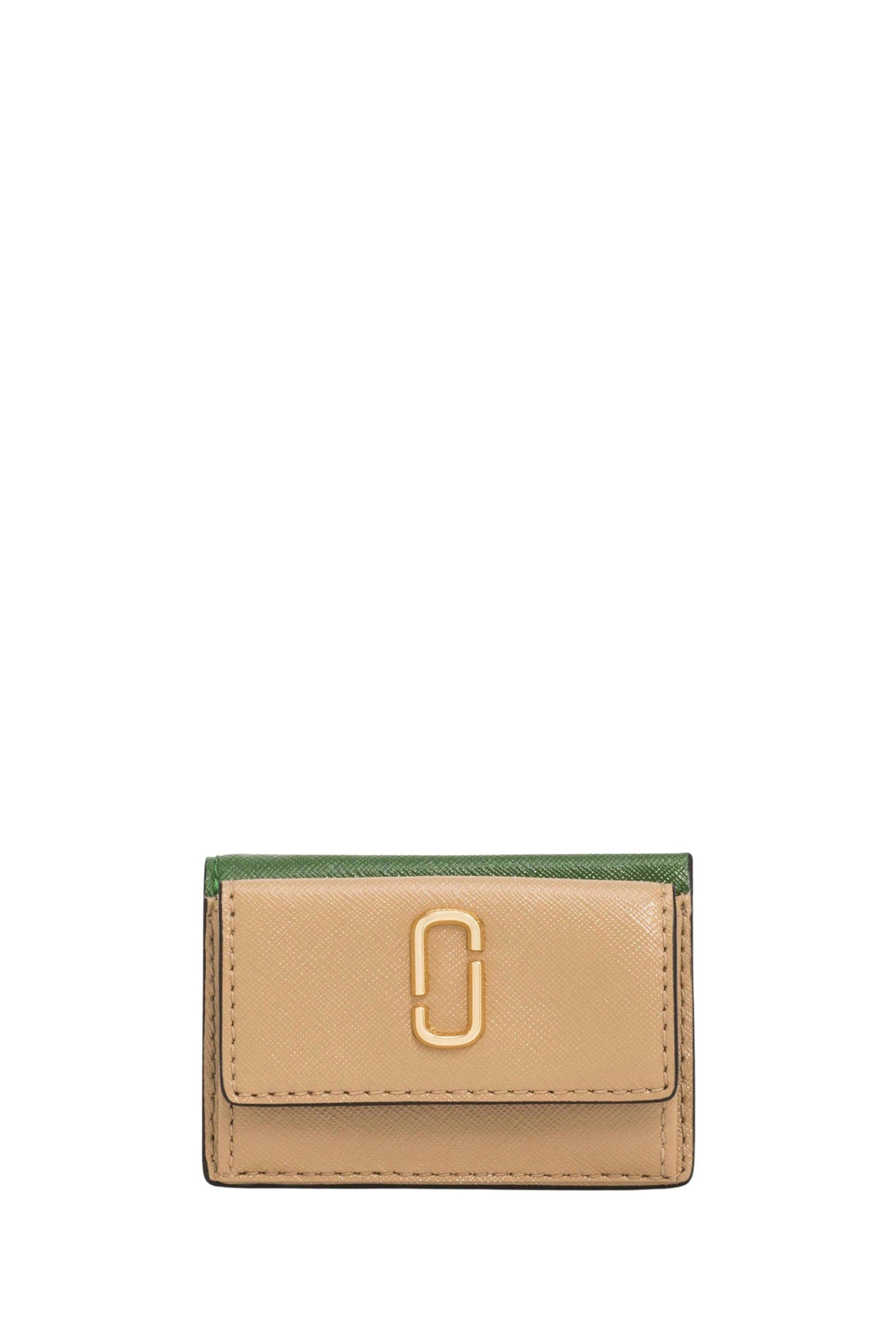 Portefeuille The Petit Trifold en cuir - Sandcastle