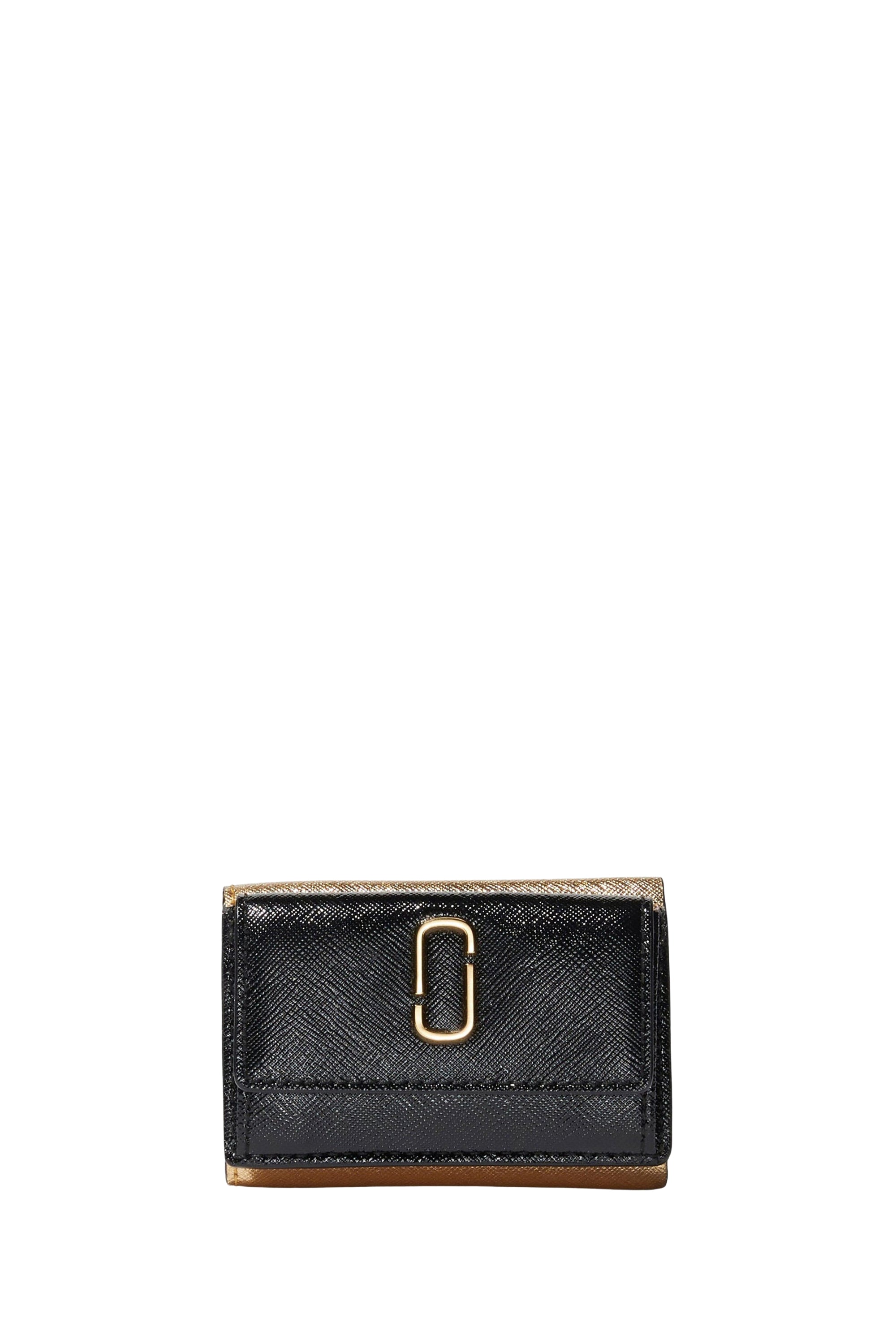 Portefeuille The Petit Trifold en cuir - New Black