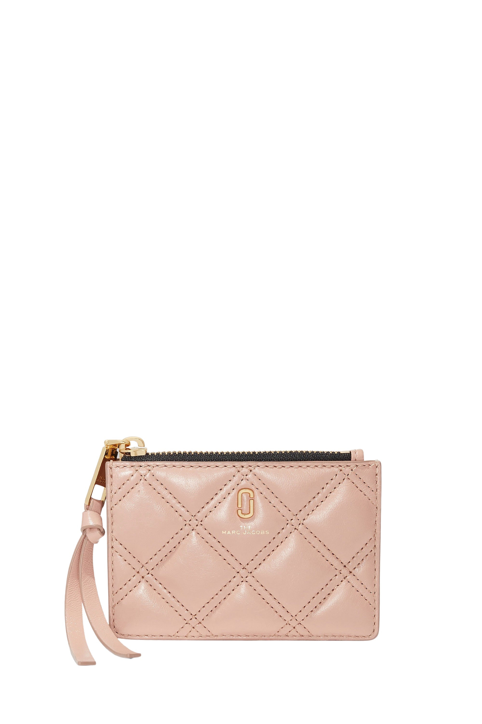 Pochette à zip matelassée - Nude