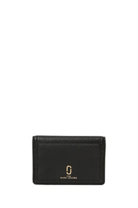 Portefeuille avec logo en cuir - Black