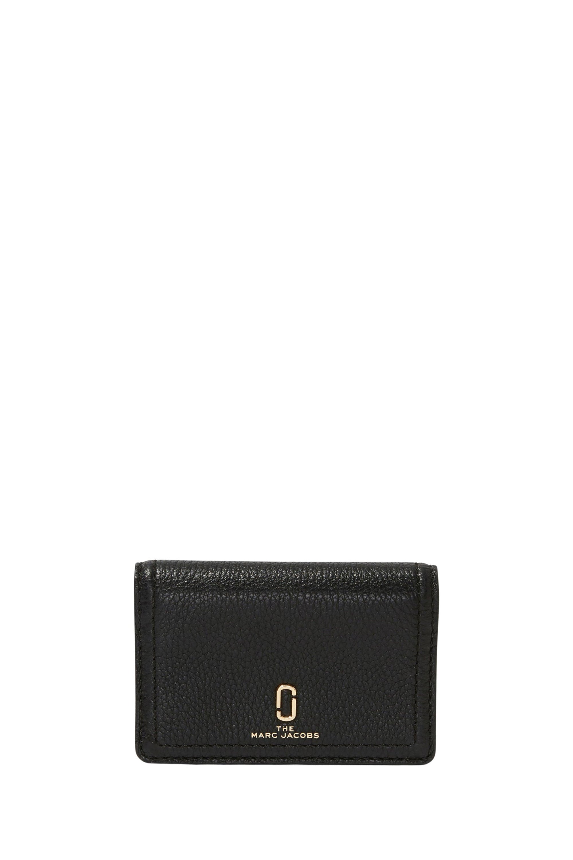 Portefeuille avec logo en cuir - Black