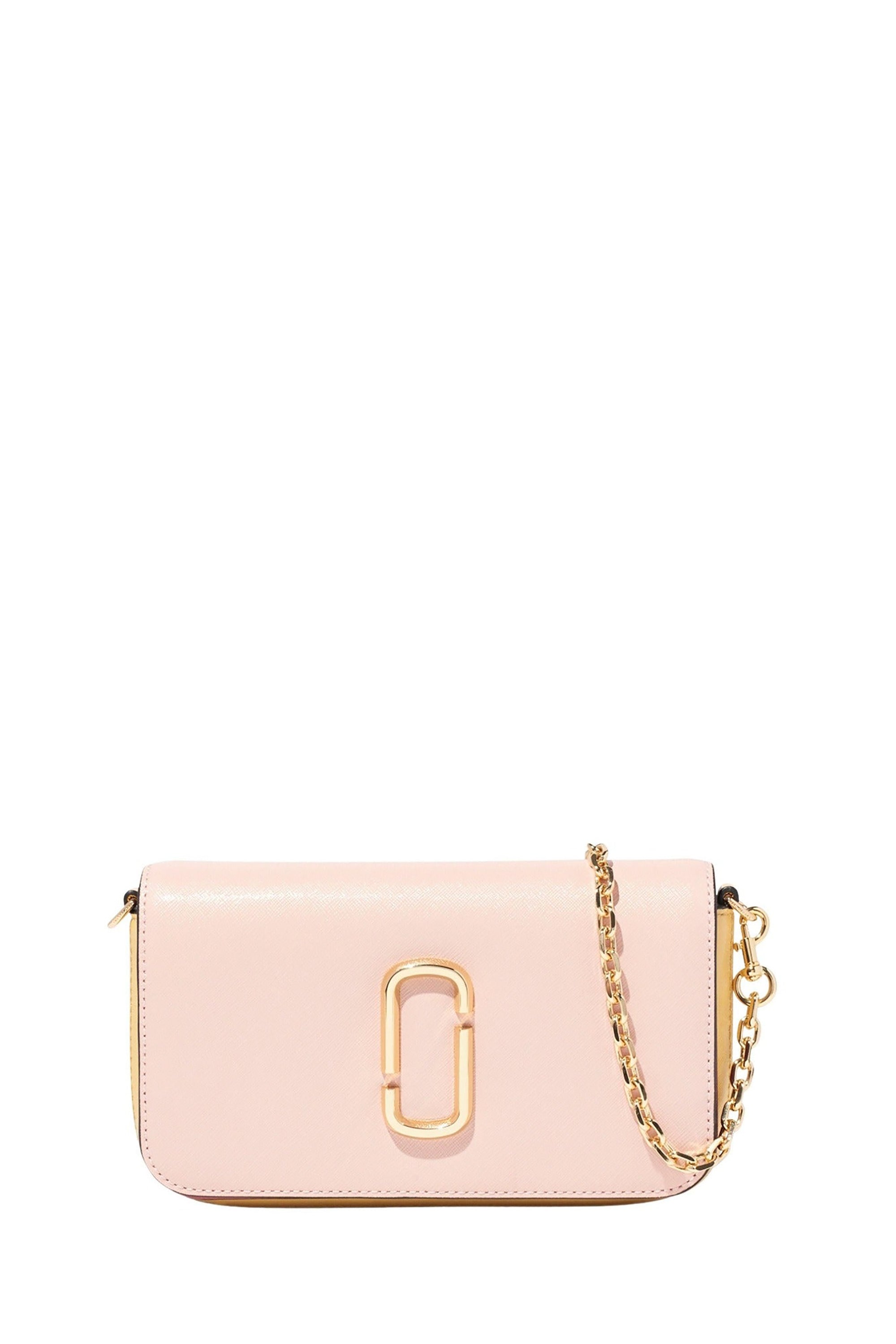 Sac à bandoulière avec chaîne en cuir - New Rose Multicolor