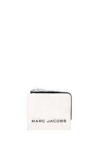 Portefeuille Compact zippé en cuir - Cotton Multicolor