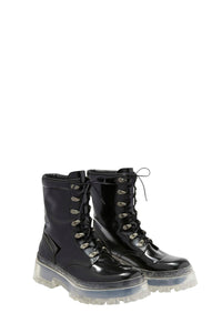 Bottines à lacets The Step Forward en cuir - Black