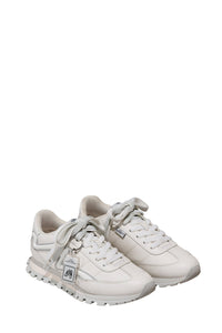 Sneakers basses The Jogger à lacets en cuir - White