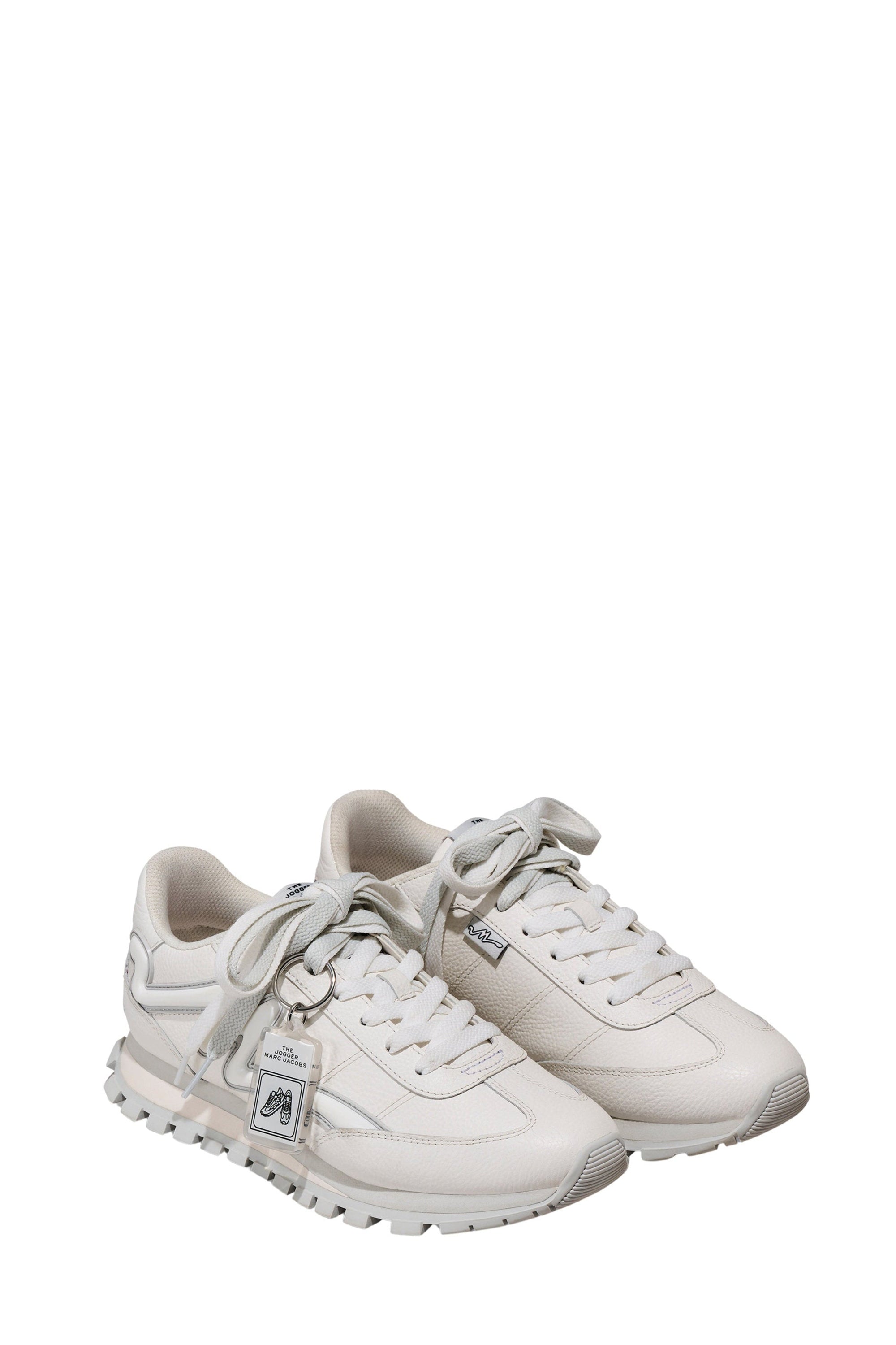 Sneakers basses The Jogger à lacets en cuir - White