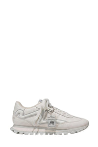Sneakers basses The Jogger à lacets en cuir - White