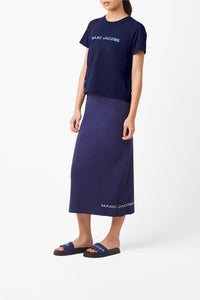 TROCA 124,5€ QTY 3 / Jupe midi tube en maille - Blue Navy