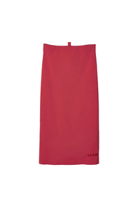 Jupe tube en maille - True Red