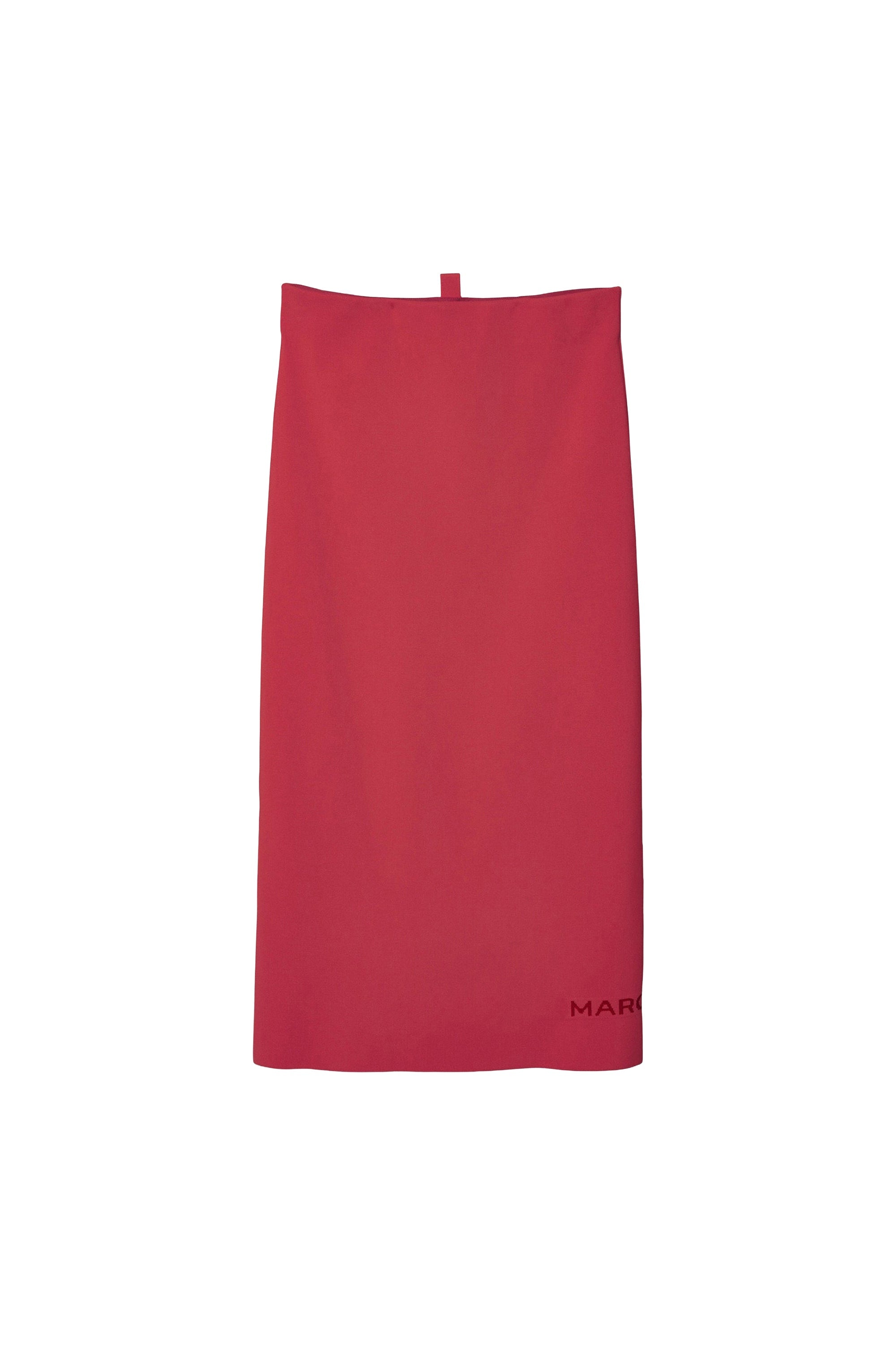 Jupe tube en maille - True Red