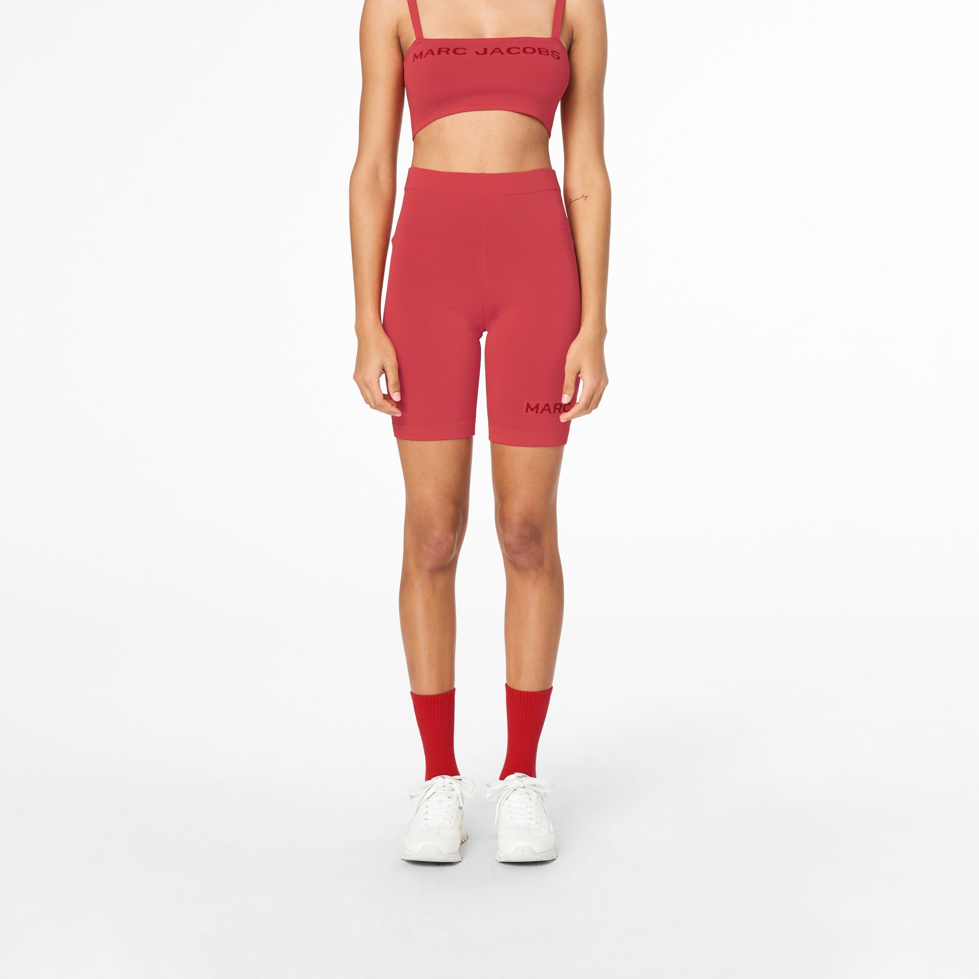 Short cycliste à logo Color - True Red