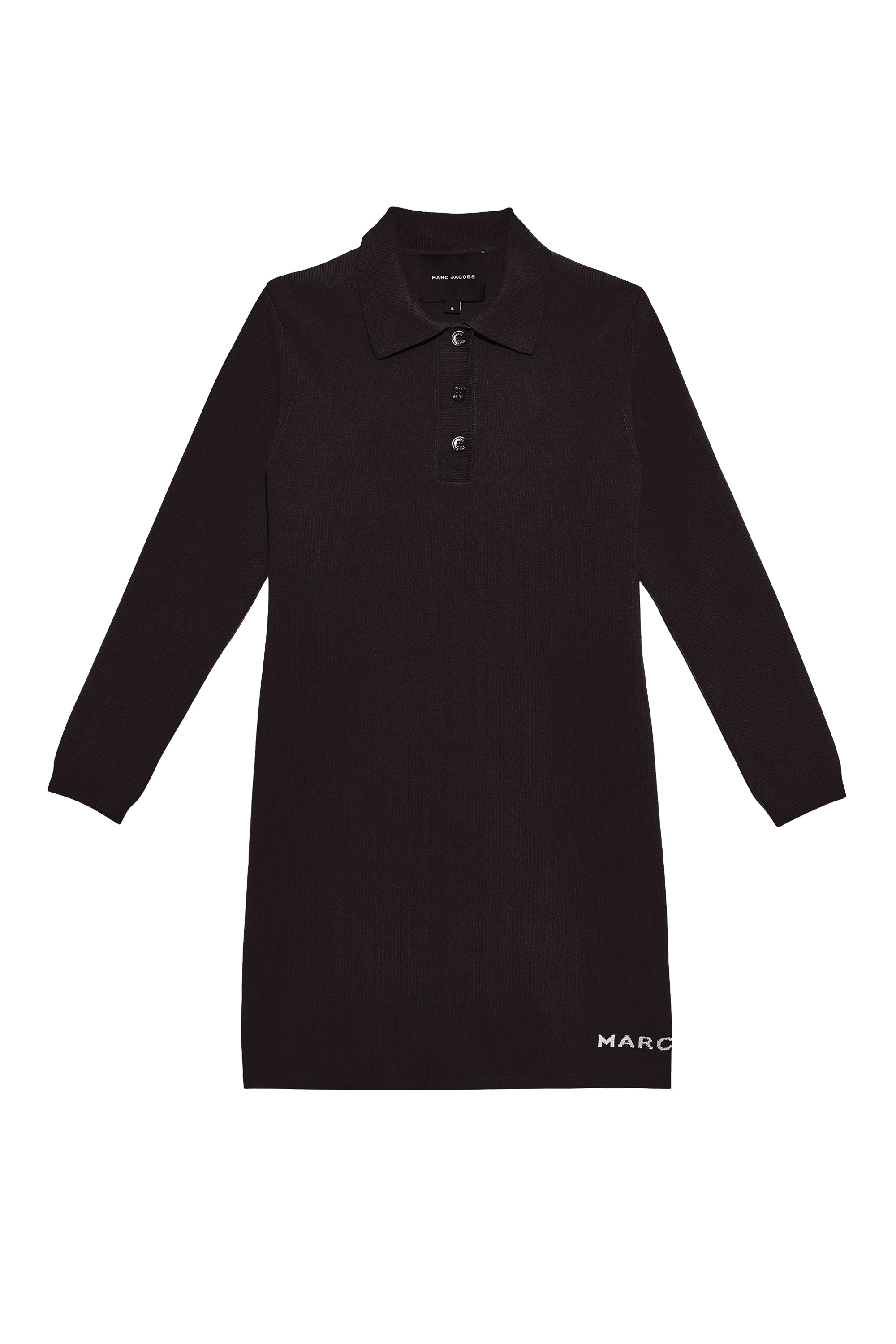 Robe polo courte boutonnée - Black