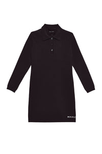 Robe polo courte boutonnée - Black