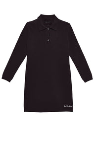 Robe polo courte boutonnée - Black