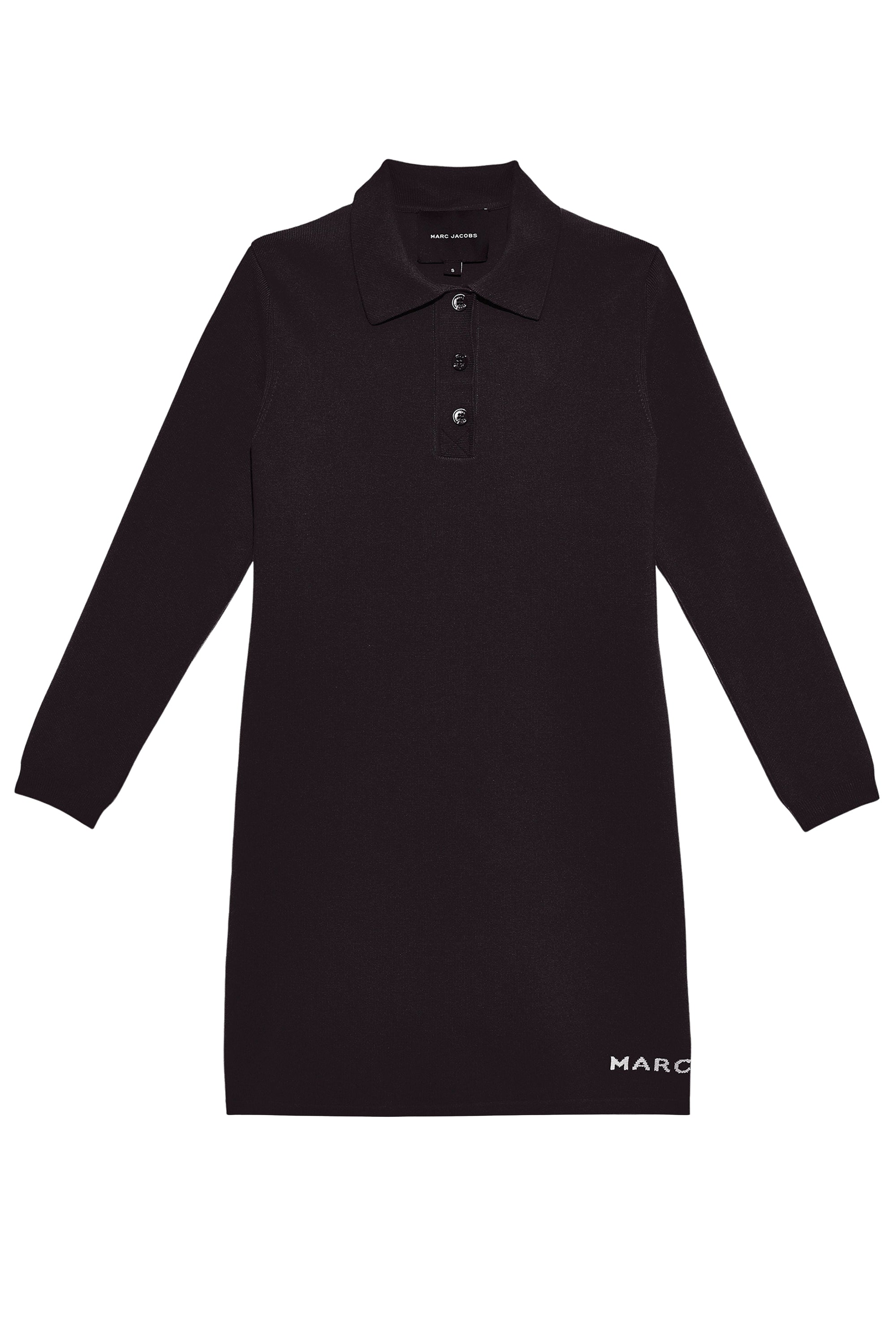 Robe polo courte boutonnée - Black