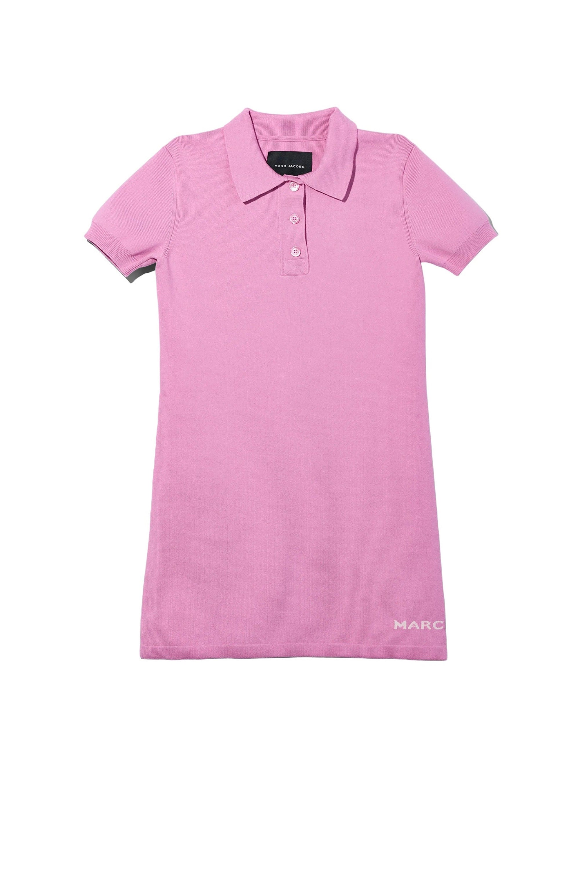 Robe polo courte boutonnée - Cyclamen