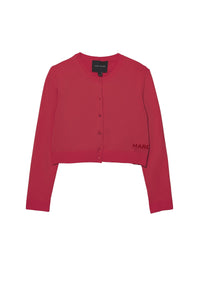 Cardigan court boutonné - True Red