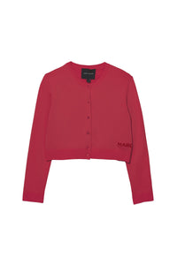 Cardigan court boutonné - True Red