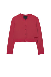 Cardigan court boutonné - True Red