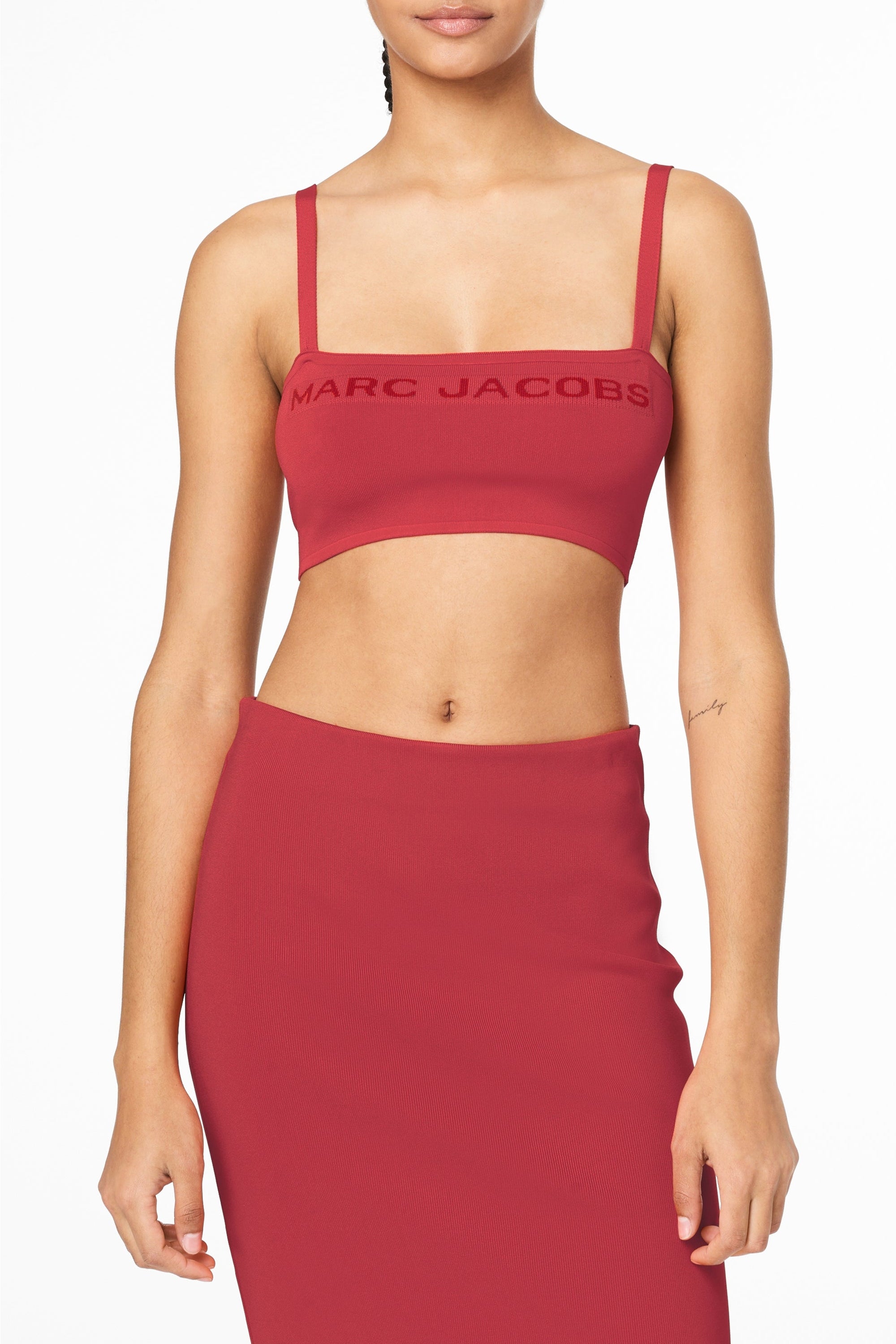 Débardeur court à logo - True Red