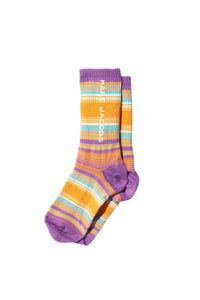 Chaussettes à rayures - Purple Multicolor