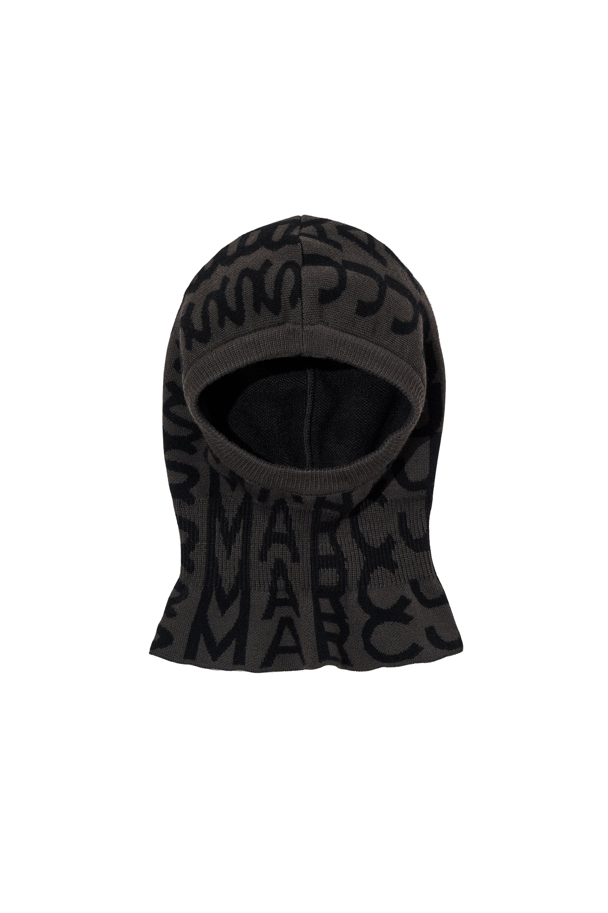 Cagoule Monogram en laine - Black & Charcoal