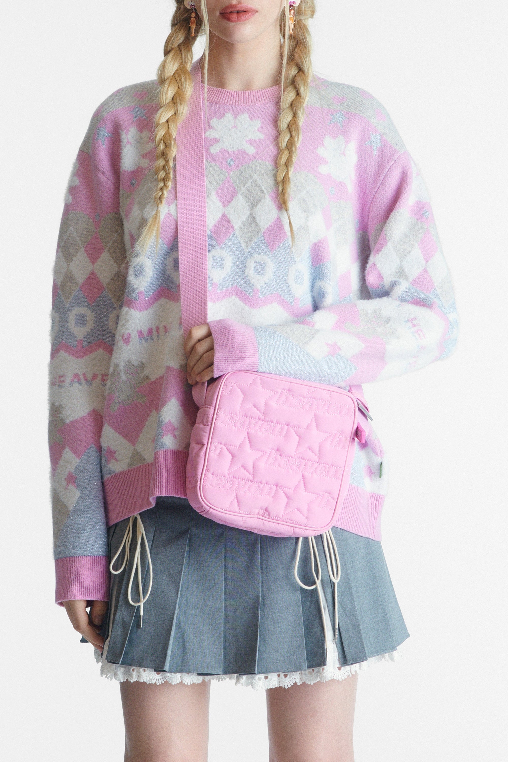 Sac à bandoulière rembourré - Pink