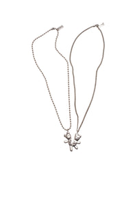 Collier doublé en laiton - Silver