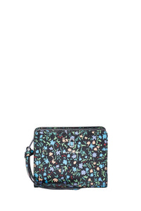 Mini portefeuille Compact en cuir - Black Multicolor