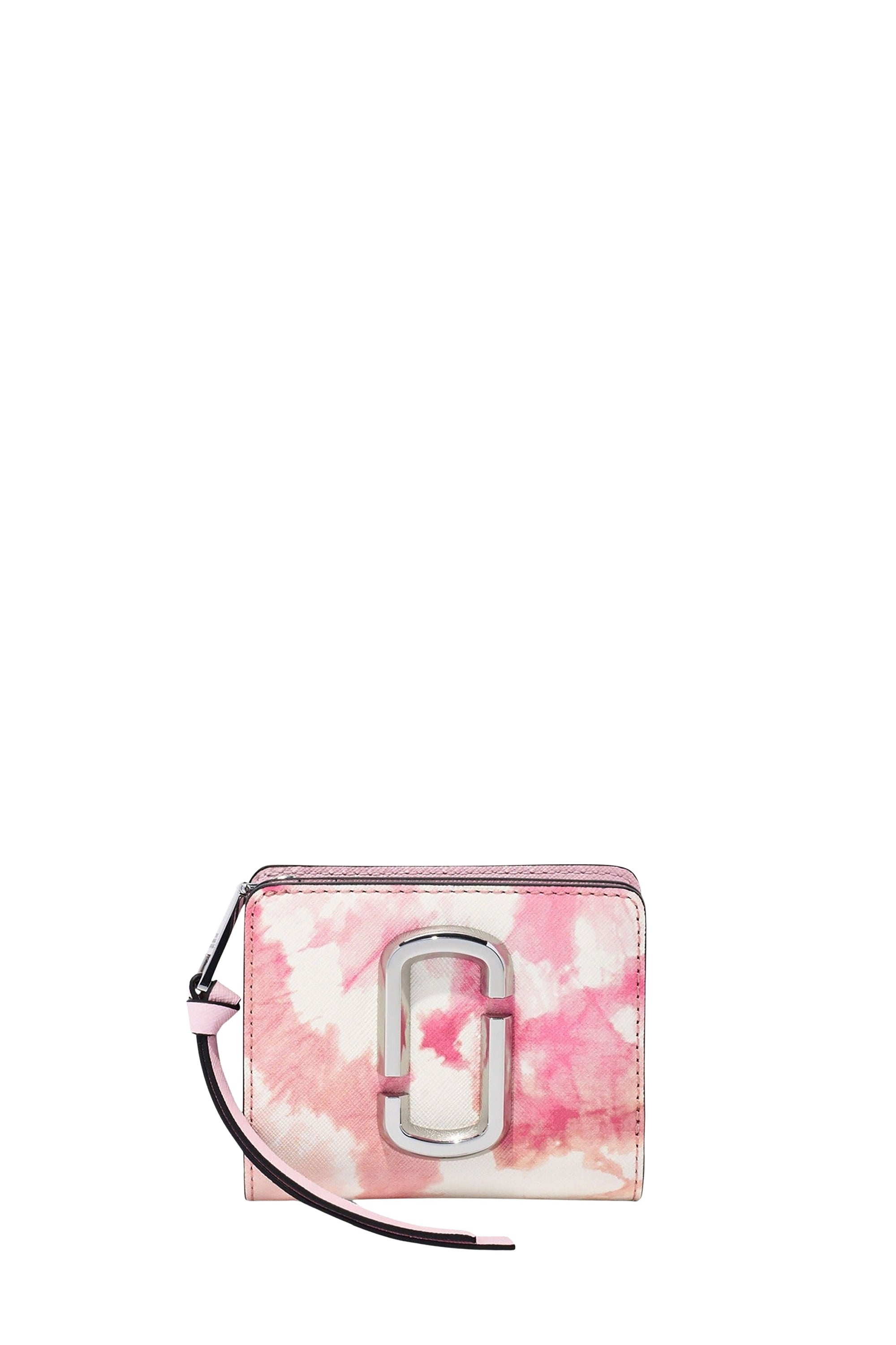 Mini portefeuille Compact en cuir - Pink Multicolor
