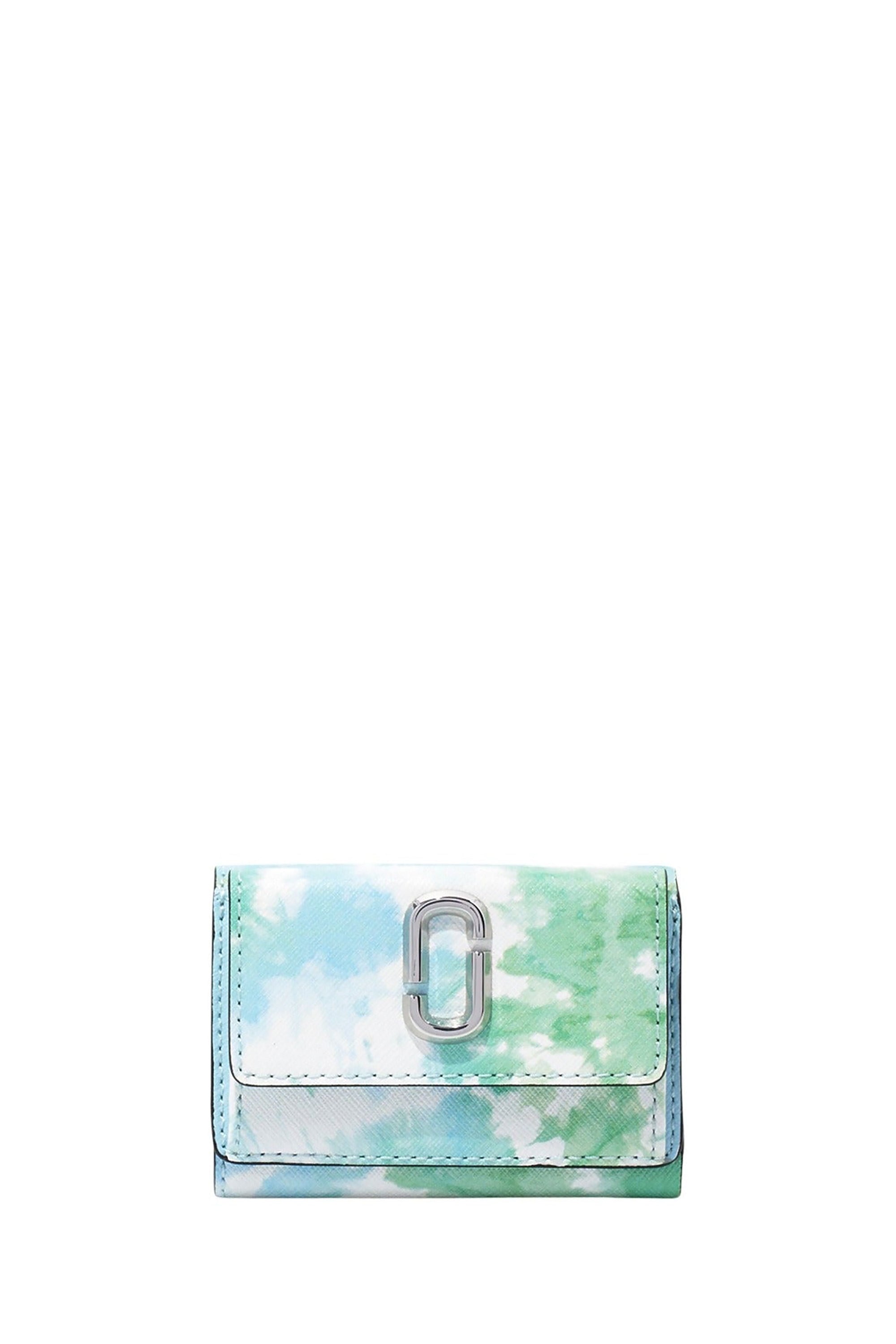 Portefeuille The Petit Trifold en cuir - Blue