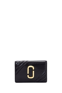 Portefeuille avec logo en cuir - Black