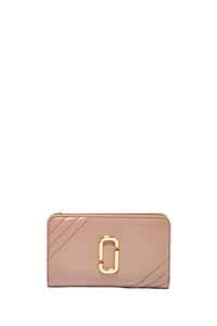 Portefeuille Compact en cuir - Dusty Beige