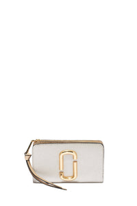 Portefeuille Compact zippé en cuir - Platinum