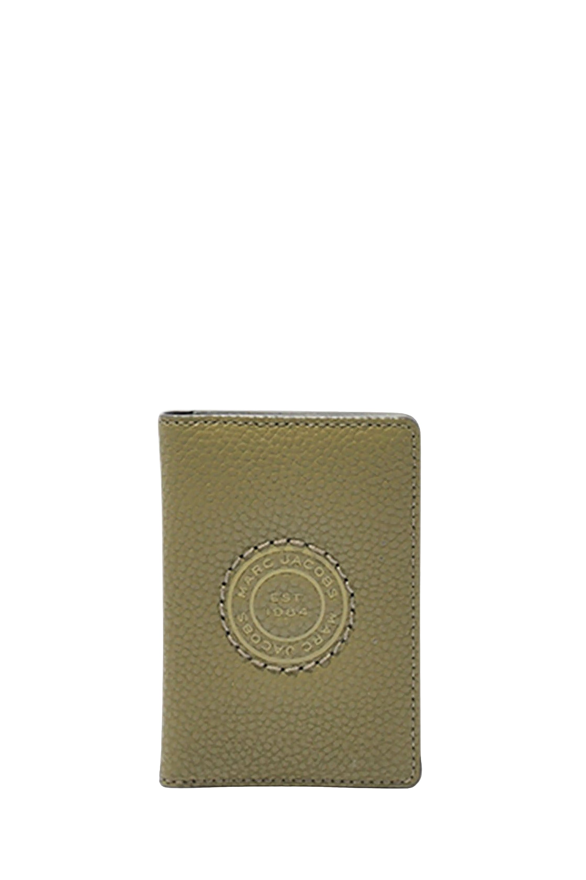 Porte-cartes à logo en cuir - Martini Olive