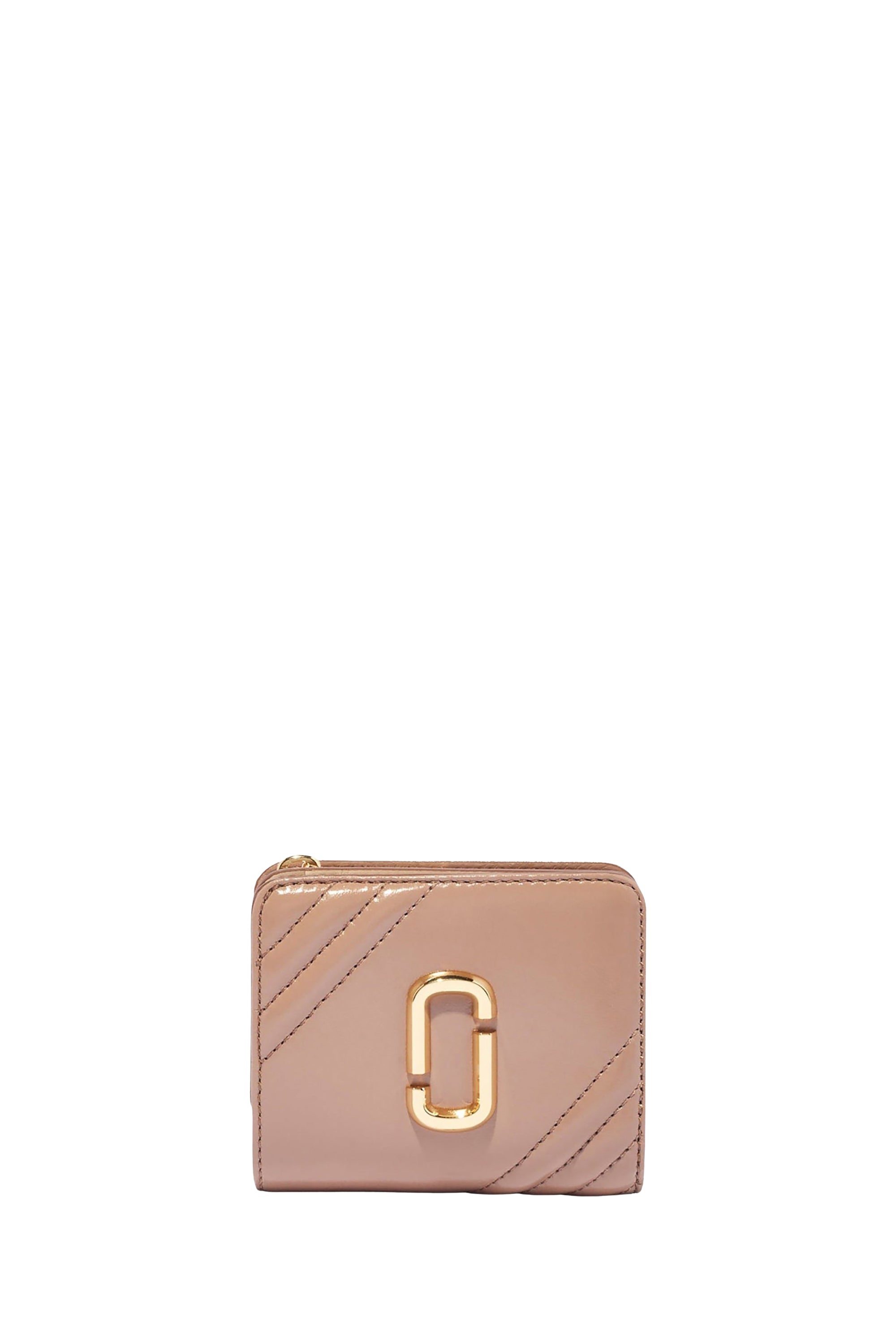 Portefeuille Compact en cuir - Dusty Beige