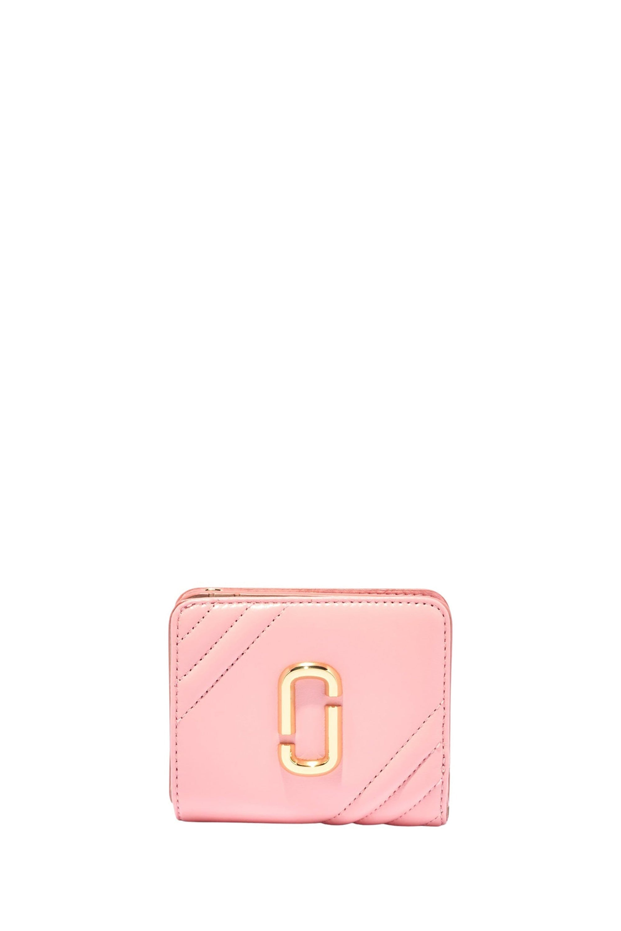 Portefeuille Compact en cuir - Quartz Pink