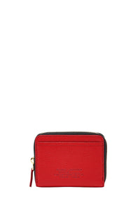 Portefeuille à logo en cuir - True Red