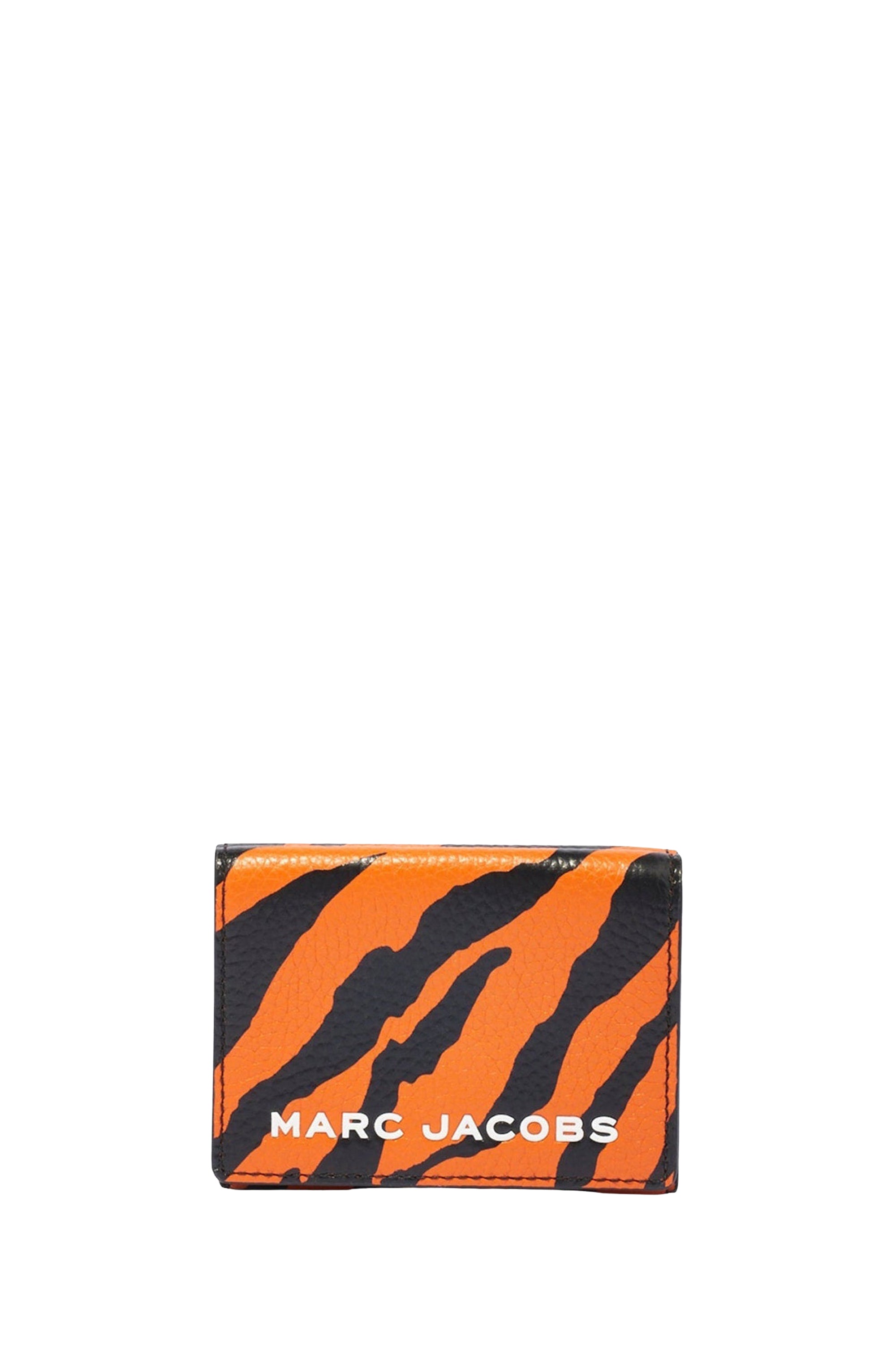Portefeuille avec logo en cuir - Orange & Lilac
