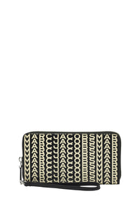 Portefeuille Monogram en cuir - Black & White