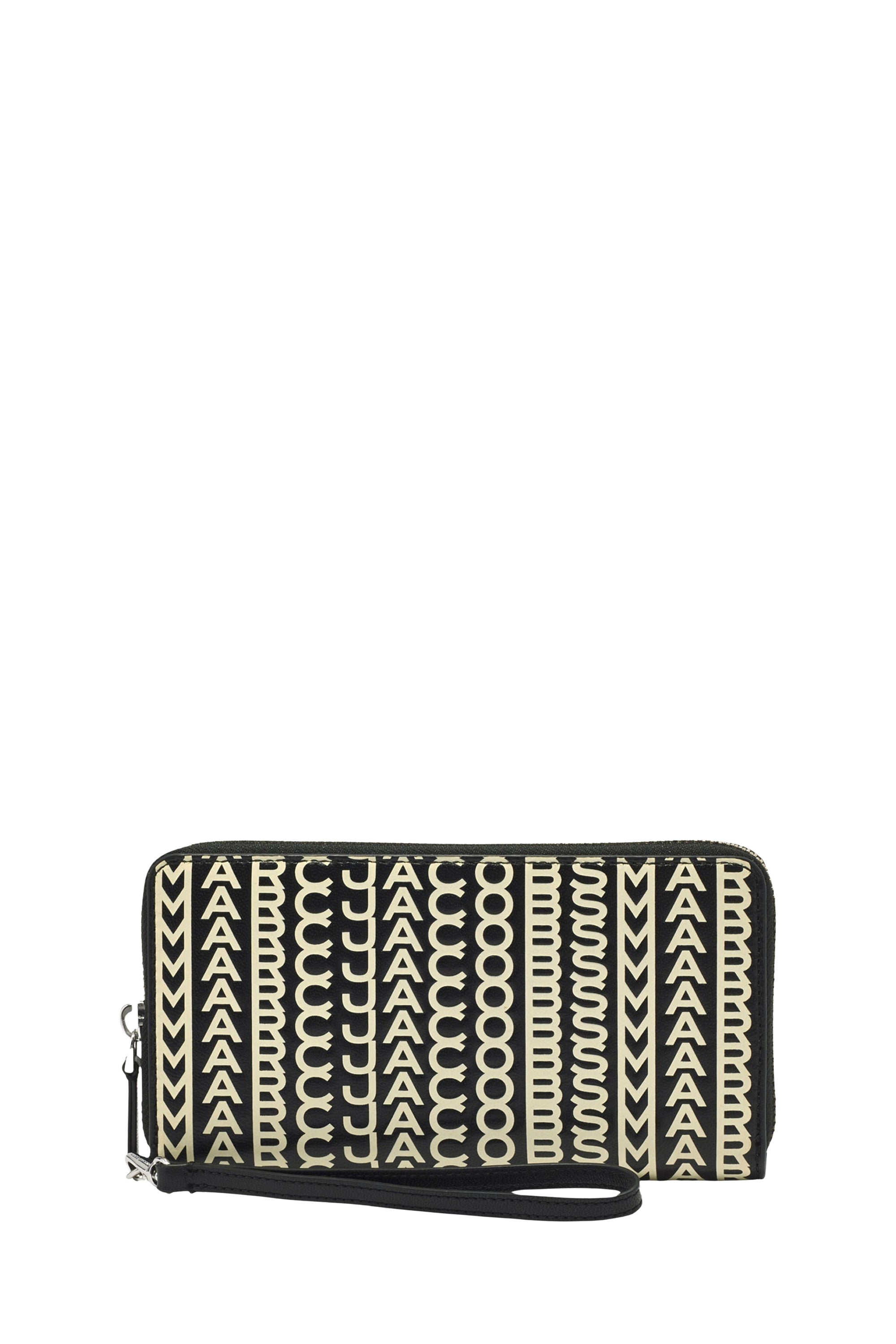 Portefeuille Monogram en cuir - Black & White