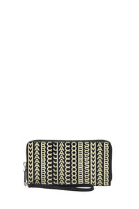 Portefeuille Monogram en cuir - Black & White