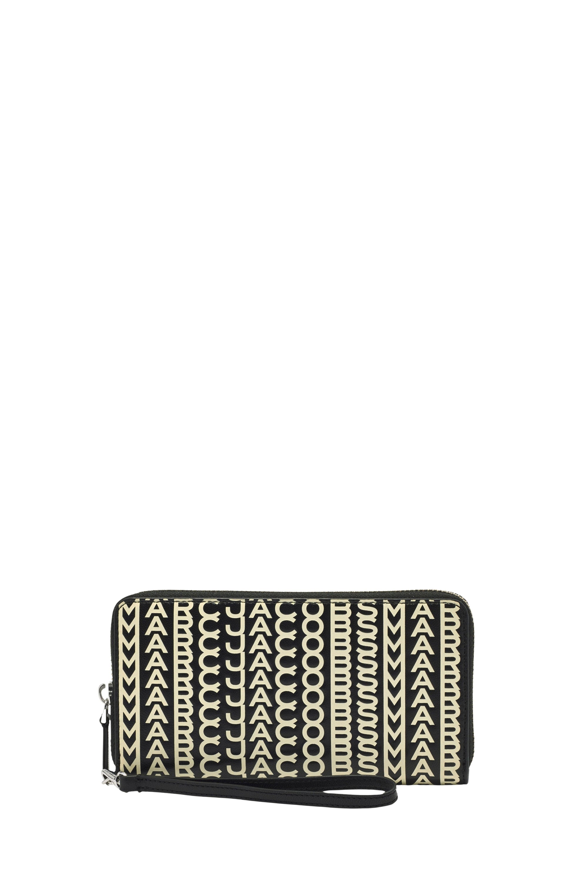 Portefeuille Monogram en cuir - Black & White