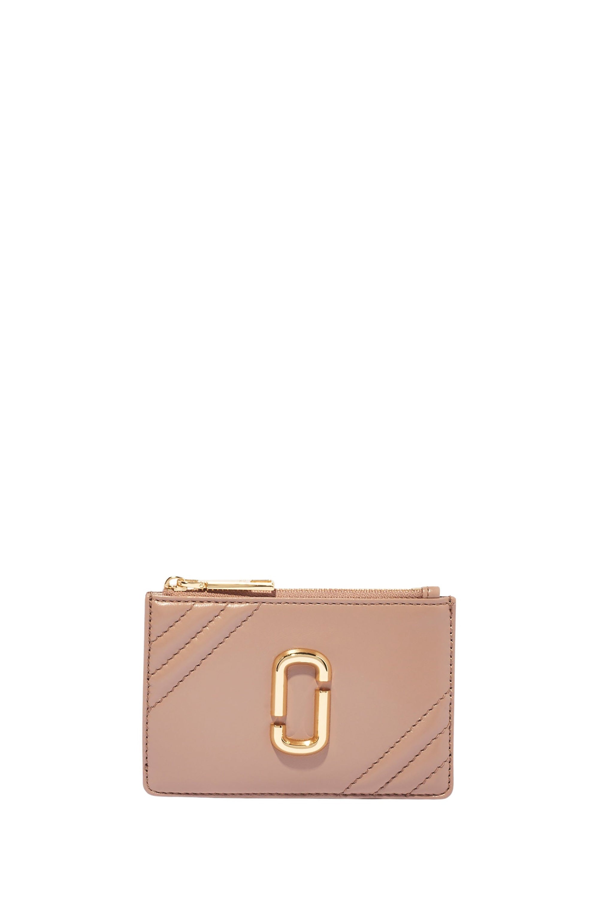 Portefeuille Compact en cuir - Dusty Beige