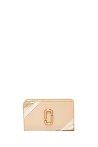 Portefeuille Compact zippé en cuir - Curds & Whey Multicolor