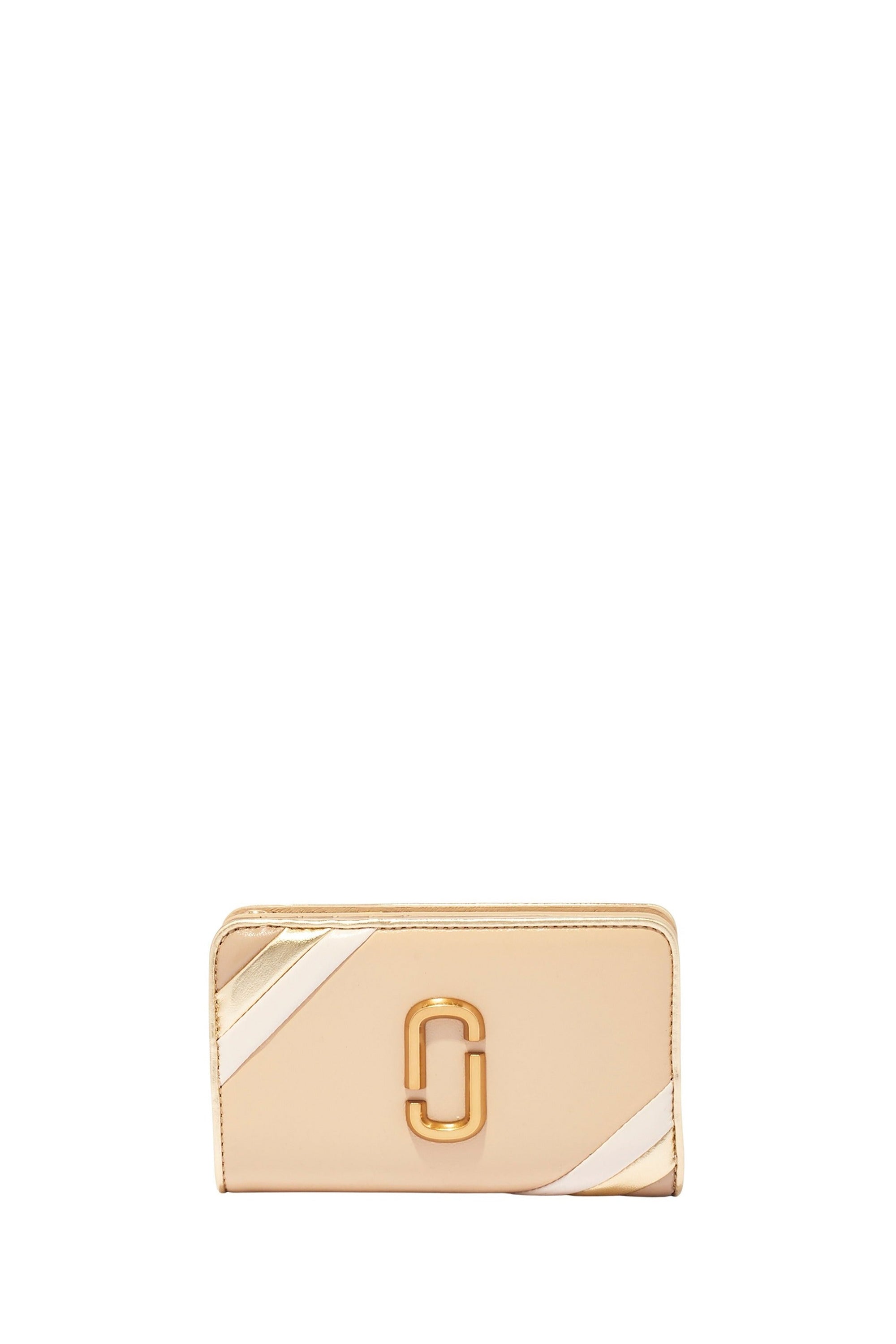 Portefeuille Compact zippé en cuir - Curds & Whey Multicolor