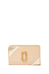Compact zipped leather wallet - Curds & Whey Multicolour